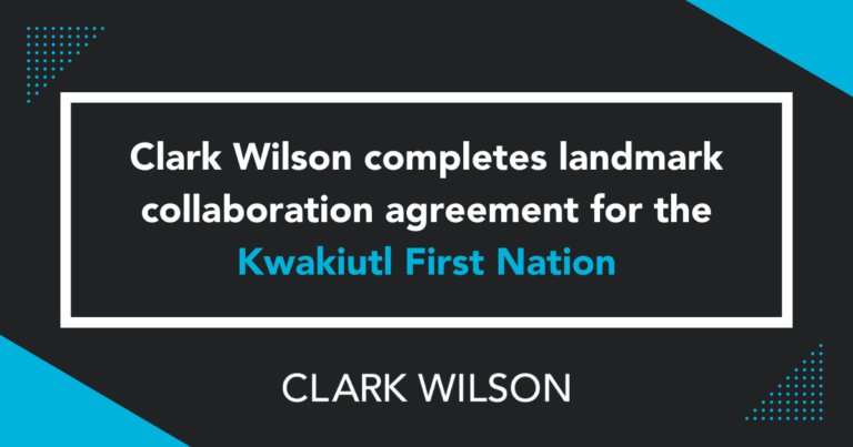 Kwakiutl First Nation collaboration agreement