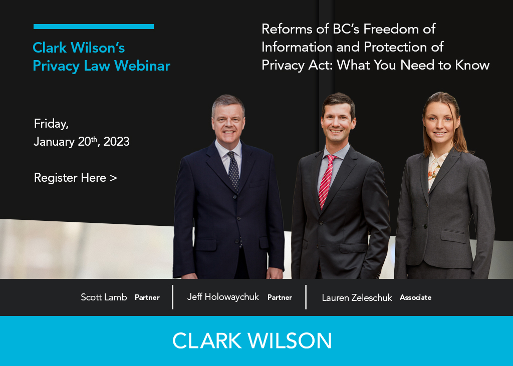 Clark Wilson's Privacy Group Lawyers